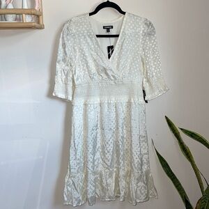 *NWT Express Polka Dot Ruffle Dress